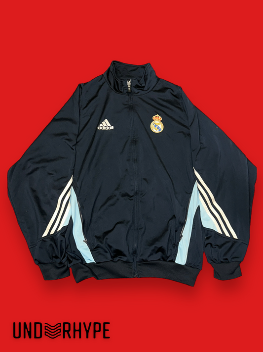 Adidas Vintage Real Madrid Trackjacket Dunkelblau/Hellblau (M)