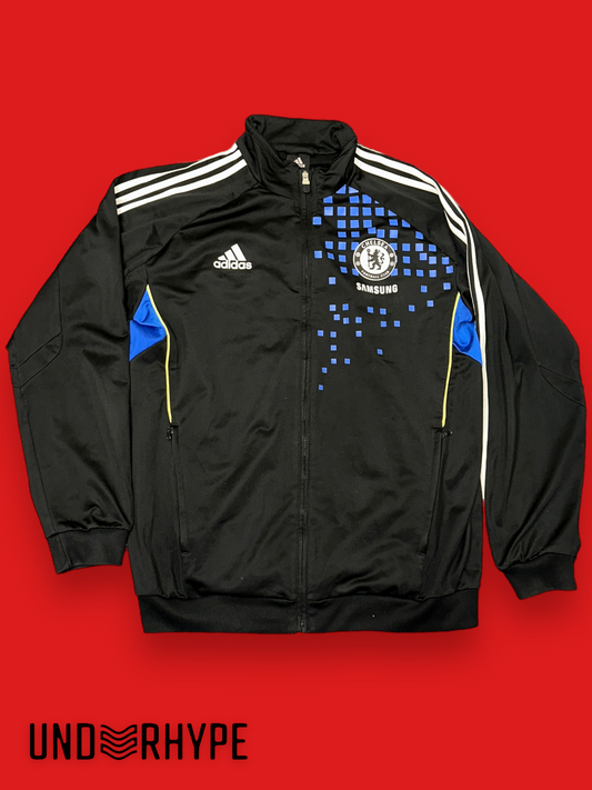 Adidas FC Chelsea Trackjacket Schwarz/Blau (XL)