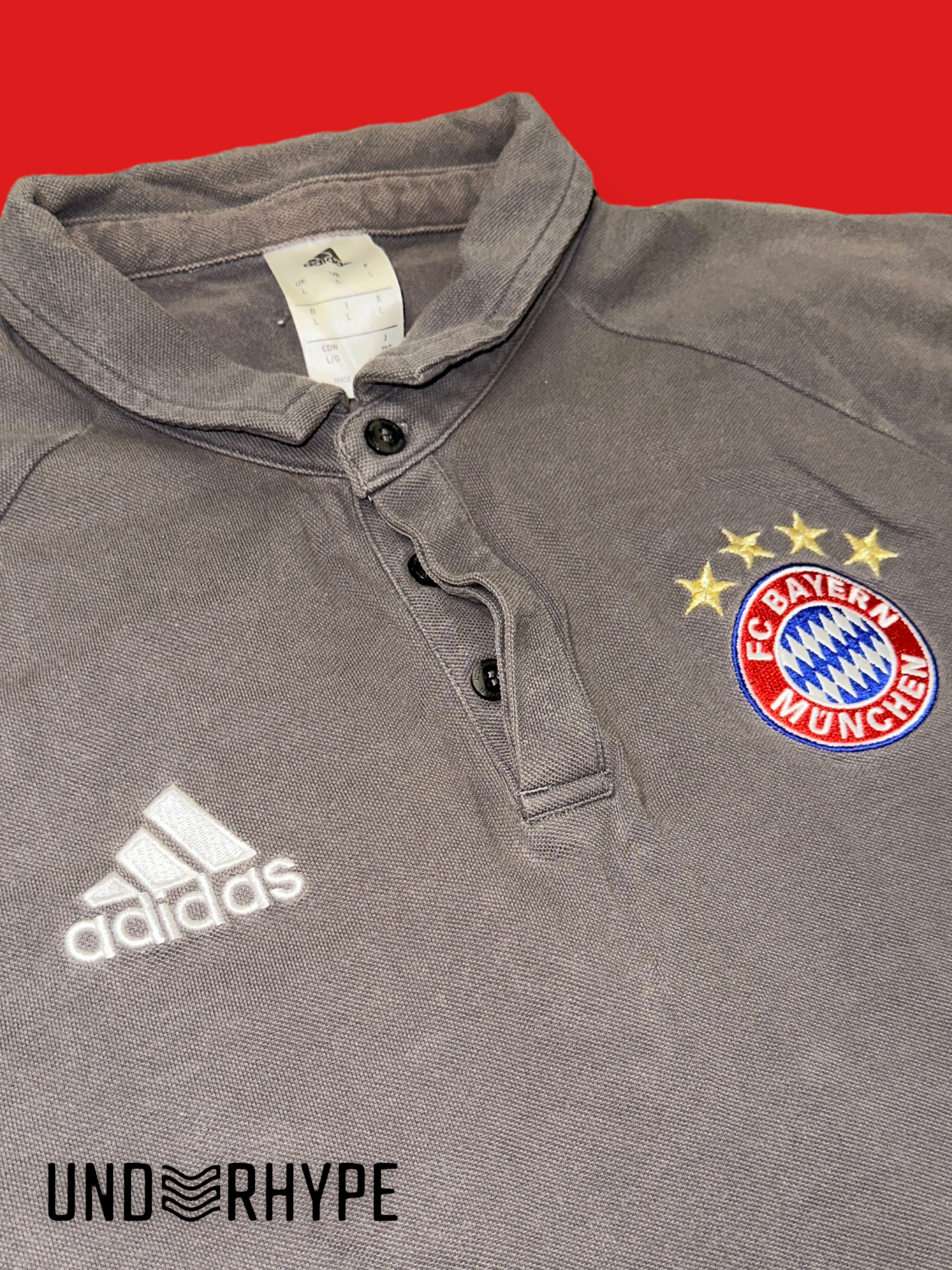 Adidas FC Bayern Poloshirt Braun (L) - UnderHype