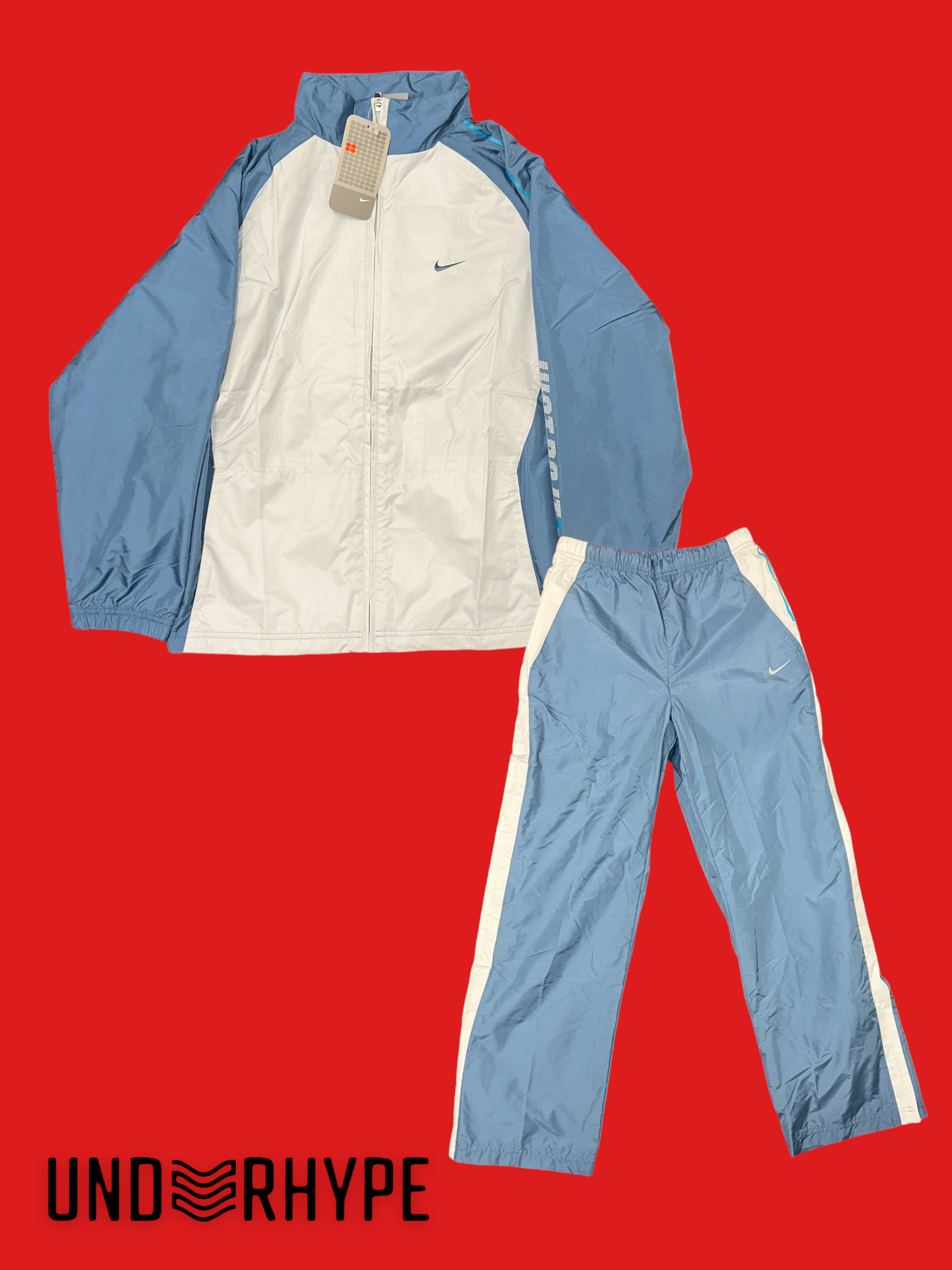Nike Tracksuit Babyblau/Weiß (S) - UnderHype