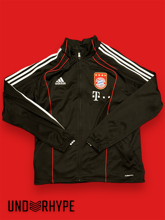Adidas FC Bayern Trackjacket Schwarz/Rot (L)